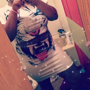 Two Piece Tiger Skirt set